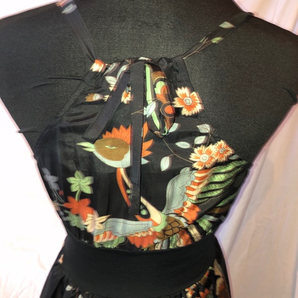 Hype floral silk sundress sz 4 - Picture 4 of 6